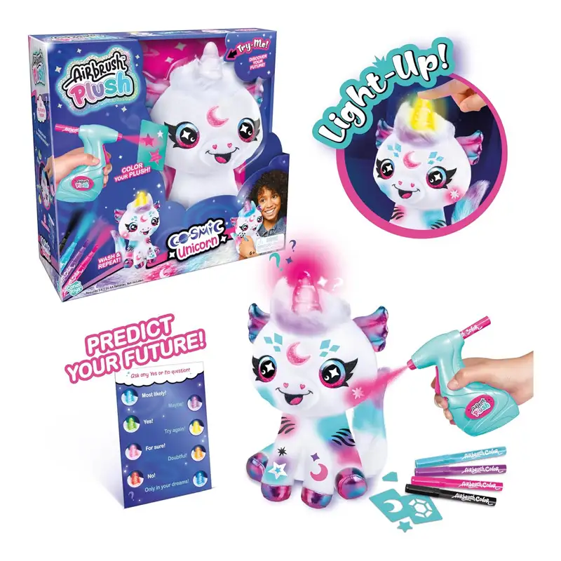 Canal Toys Air 028 Airbrush Plush Ð Unicornio Cosmico Con Luz