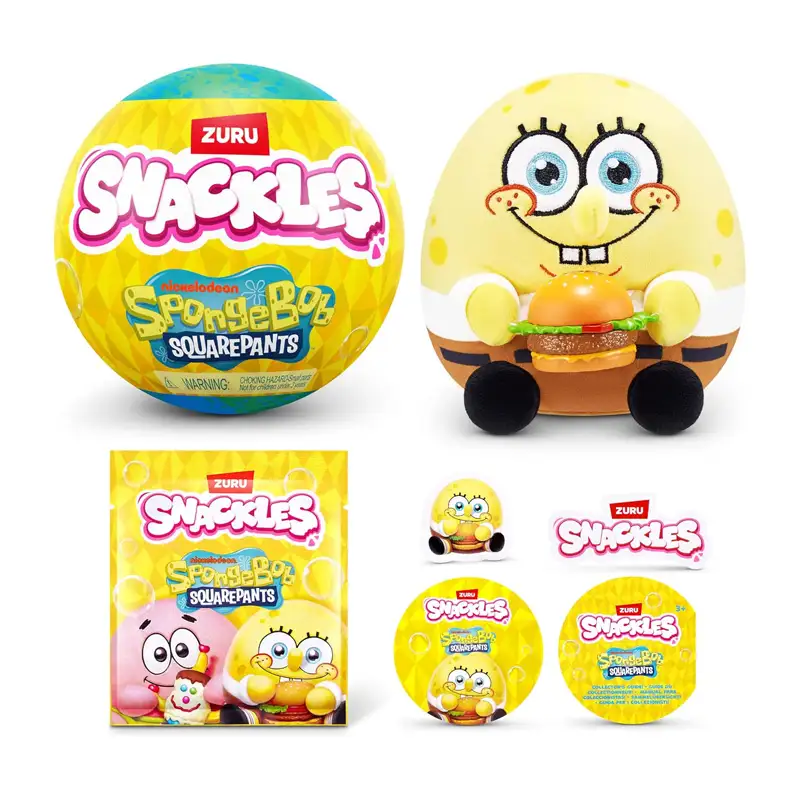 Zuru Mini Brands 77705Gq1 Snackles Serie 1 Bob Esponja Capsula 5 Pulgadas