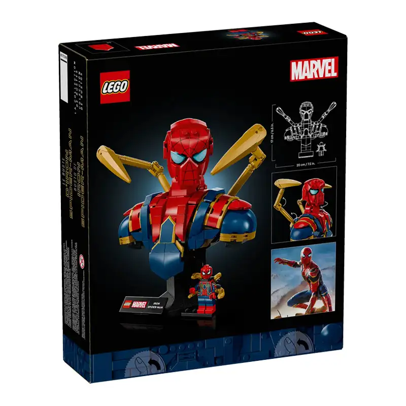 Lego Marvel 76326 Busto Iron Spider Man