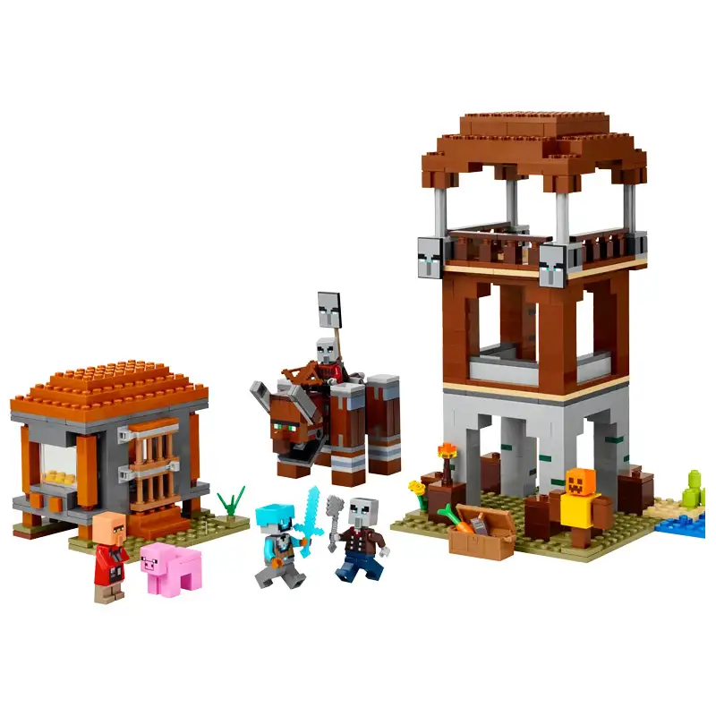 Lego Minecraft 21278 Puesto Pillager Y Ravager