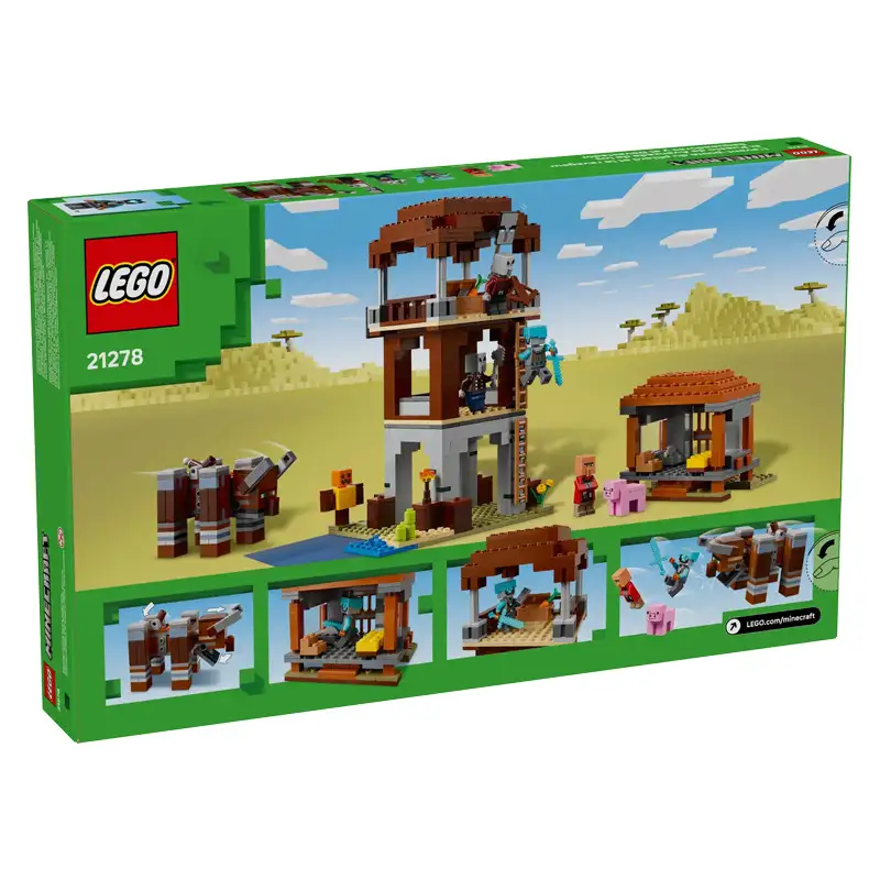 Lego Minecraft 21278 Puesto Pillager Y Ravager