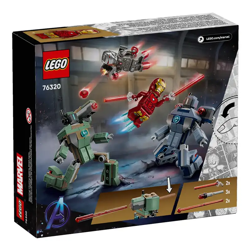 Lego Marvel 76320 Iron Man Y War Machine Vs Hammer Drones