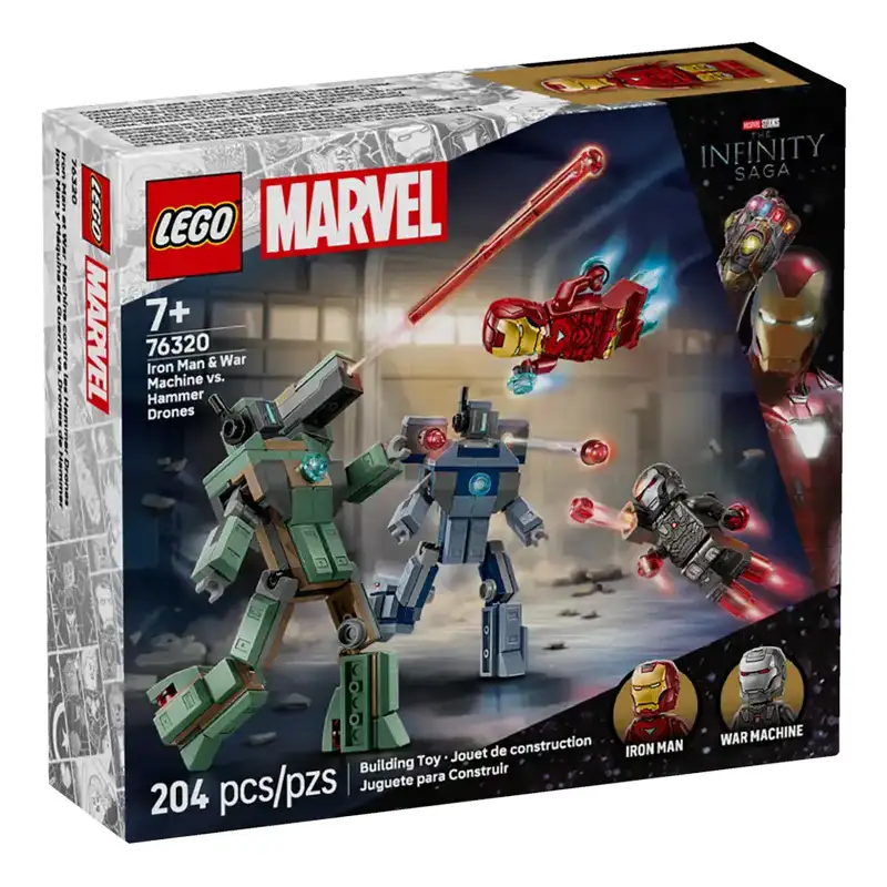 Lego Marvel 76320 Iron Man Y War Machine Vs Hammer Drones