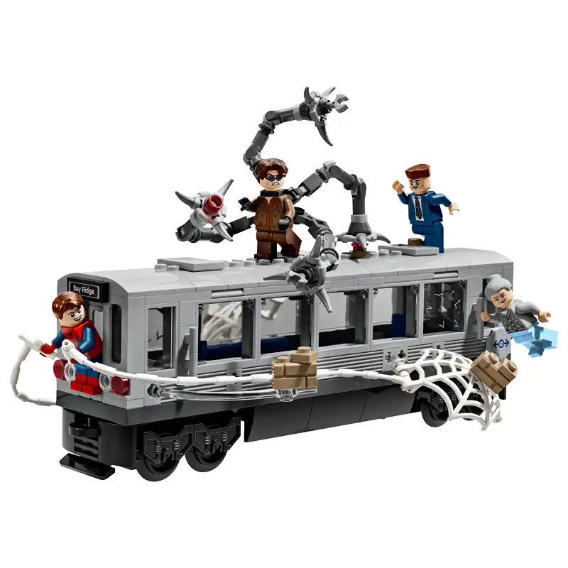 Lego Marvel 76321 Spider Man Vs Doc Ock Escena Tren Subterraneo