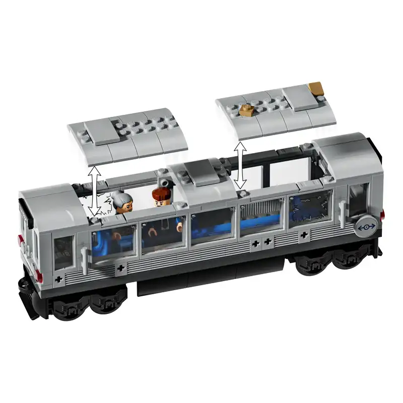 Lego Marvel 76321 Spider Man Vs Doc Ock Escena Tren Subterraneo