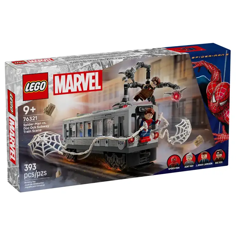 Lego Marvel 76321 Spider Man Vs Doc Ock Escena Tren Subterraneo