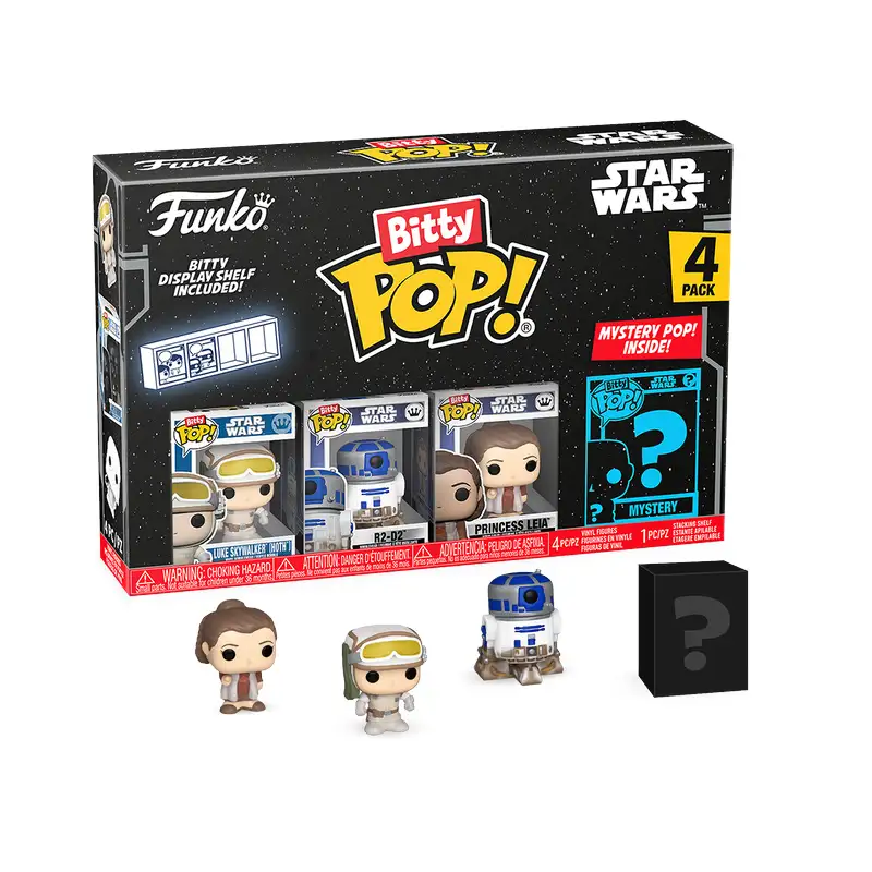 Funko Pop! 83668 Bitty Star Wars Luke 4Pk S2