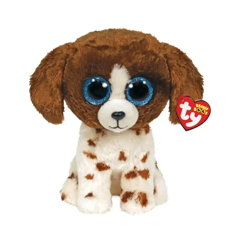 Ty Ty Beanie Boos 36487 Muddles Perro Cafe/Blanco