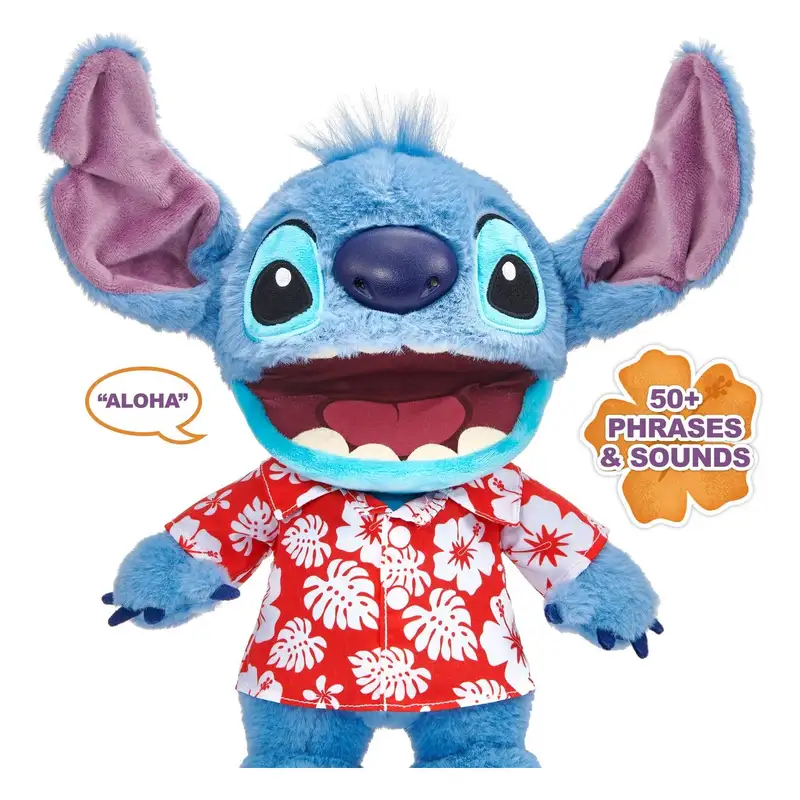 Wow! Stuff Stitch Dis-1027-01 Hawaiano Puppetronic Interactivo Fx De 20Cm