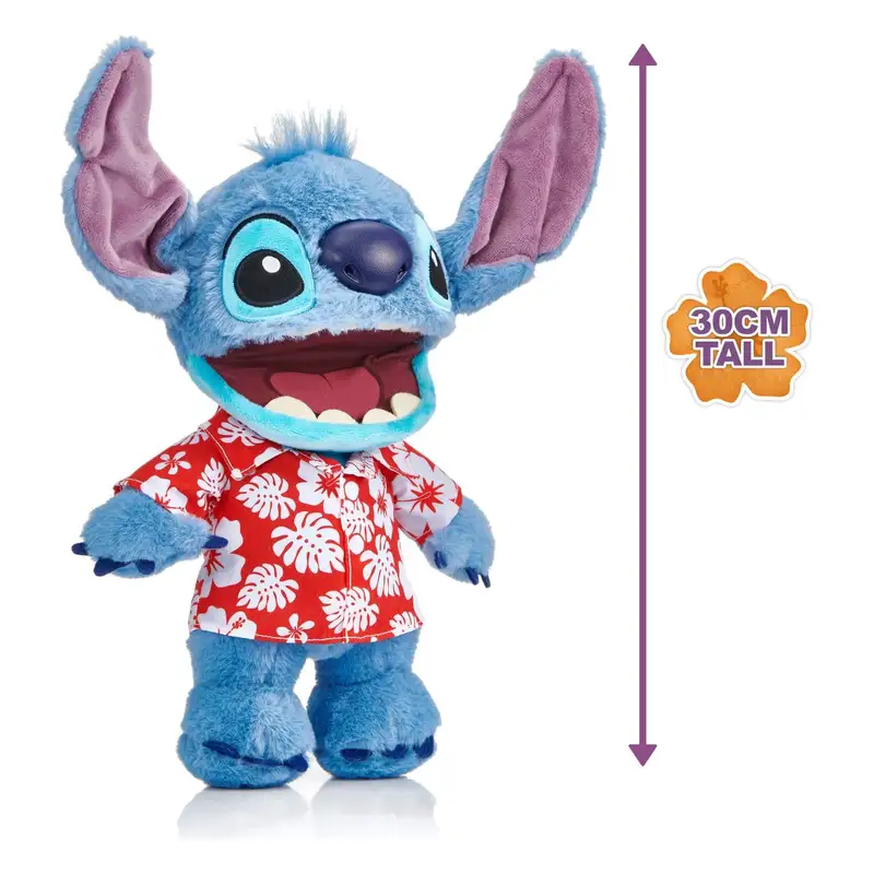 Wow! Stuff Stitch Dis-1027-01 Hawaiano Puppetronic Interactivo Fx De 20Cm