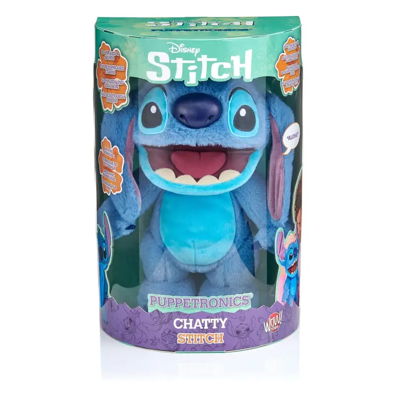 Wow! Stuff Stitch Dis-1025-01 Puppetronic Interactivo Real Fx De 20Cm