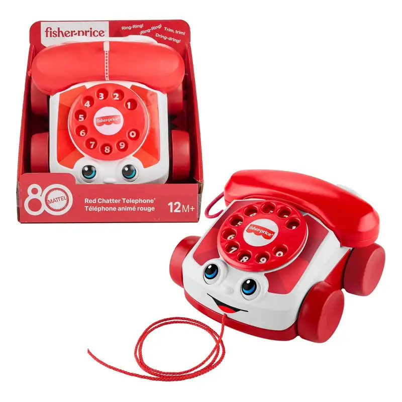 Mattel Fisher Price Jgg97 Telefono Hablador Rojo