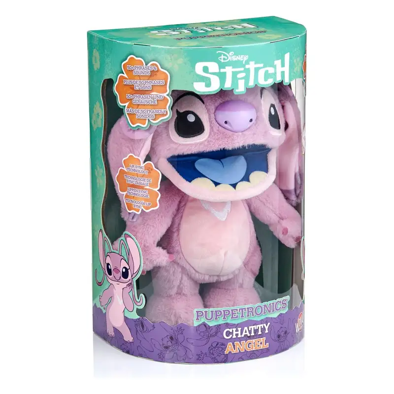 Wow! Stuff Stitch Dis-1026-01 Angel Puppetronic Interactivo Fx De 20Cm