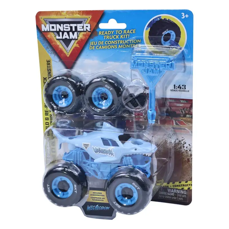 Spin Master Monster Jam 5004478 Mechanix 1 43 Construye Y Reconstruye Megalodon