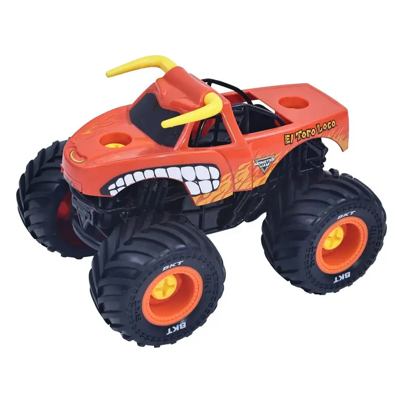 Spin Master Monster Jam 5004572 Mechanix 1 32 Construye Y Reconstruye El Toro Loco - Tpr