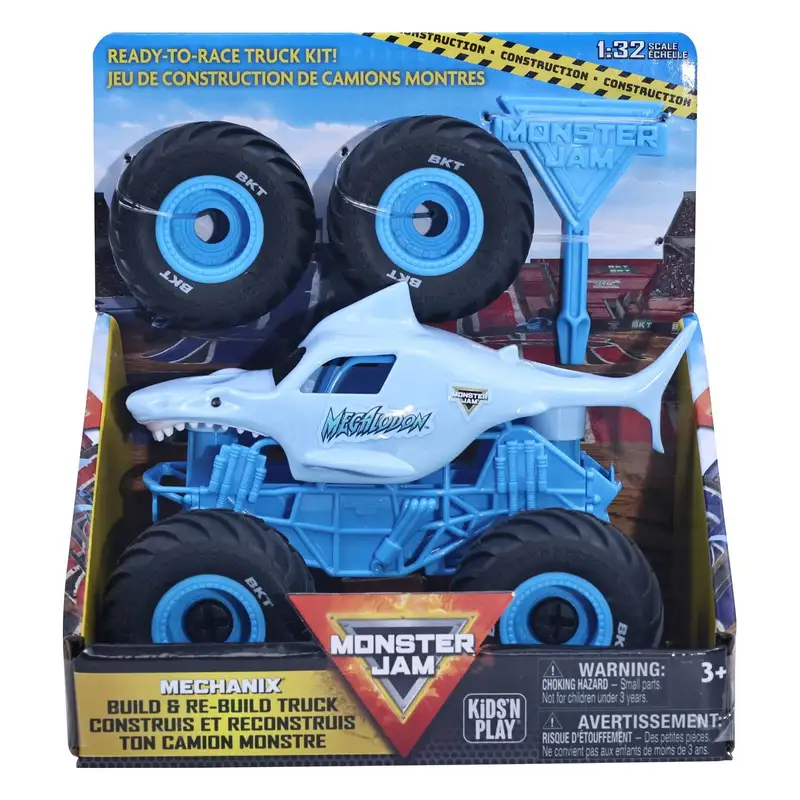 Spin Master Monster Jam 5004574 Mechanix 1 32 Construye Y Reconstruye Megalodon - Tpr