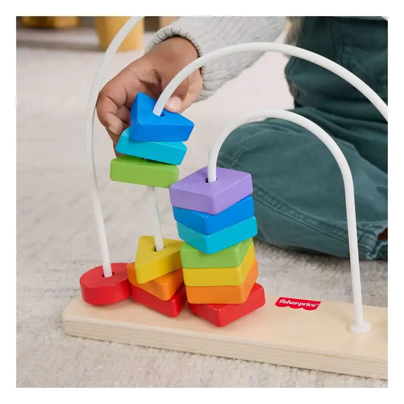 Mattel Fisher Price Jfg15 Juega Y Cuenta En El Arcoiris De Madera