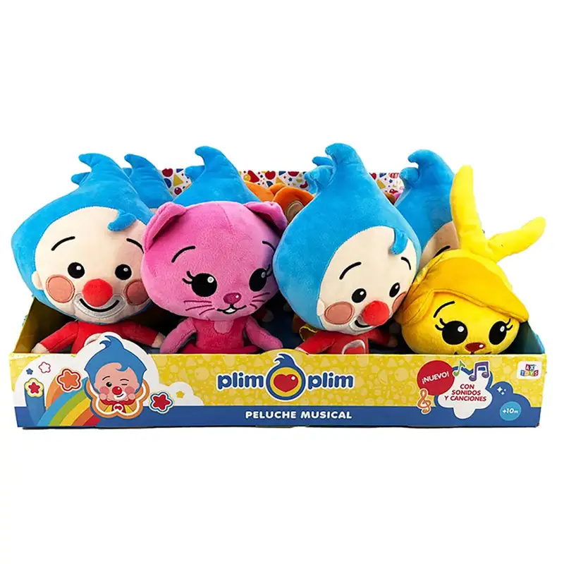 Pmi Kind Word Plim Plim 8400 Peluches Surtidos Plim Plim 20 Cm Con Musica