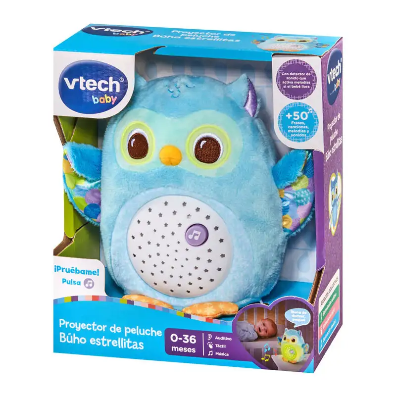 Vtech Baby 80-566922 Peluche Proyector Buho Estrellado