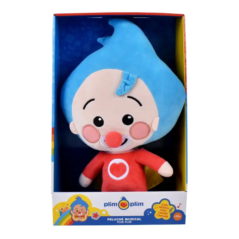 Pmi Kind Word Plim Plim 8401Ap Peluche Payaso Plim Plim 30 Cm Con Musica