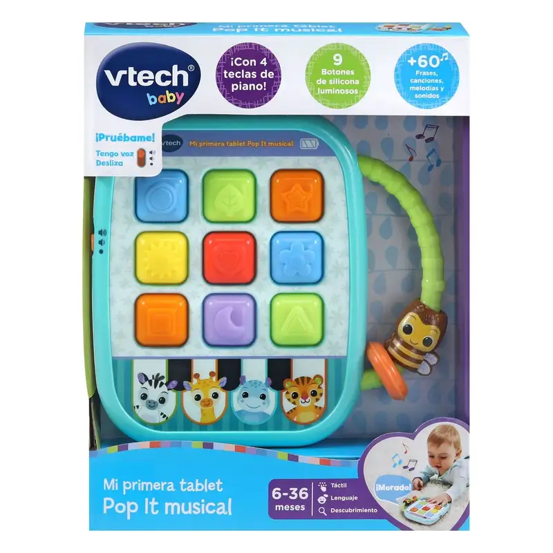 Vtech Baby 80-540422 Mi Primera Tablet Pop It Musical