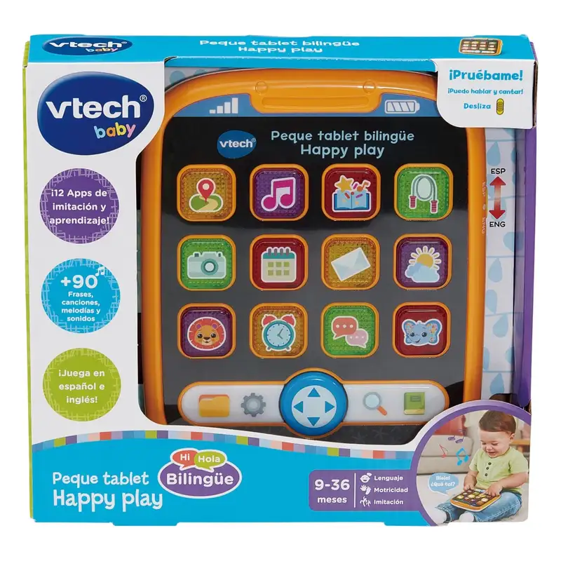 Vtech Baby 80-578547 Peque Tablet Bilingue Happy Play