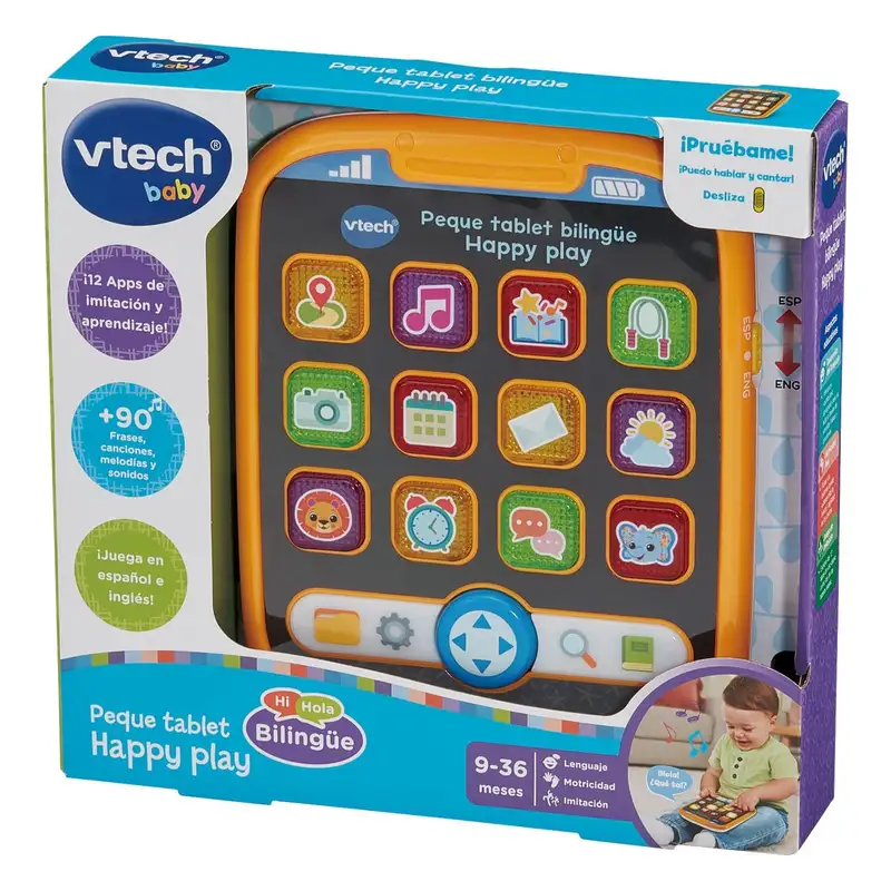 Vtech Baby 80-578547 Peque Tablet Bilingue Happy Play