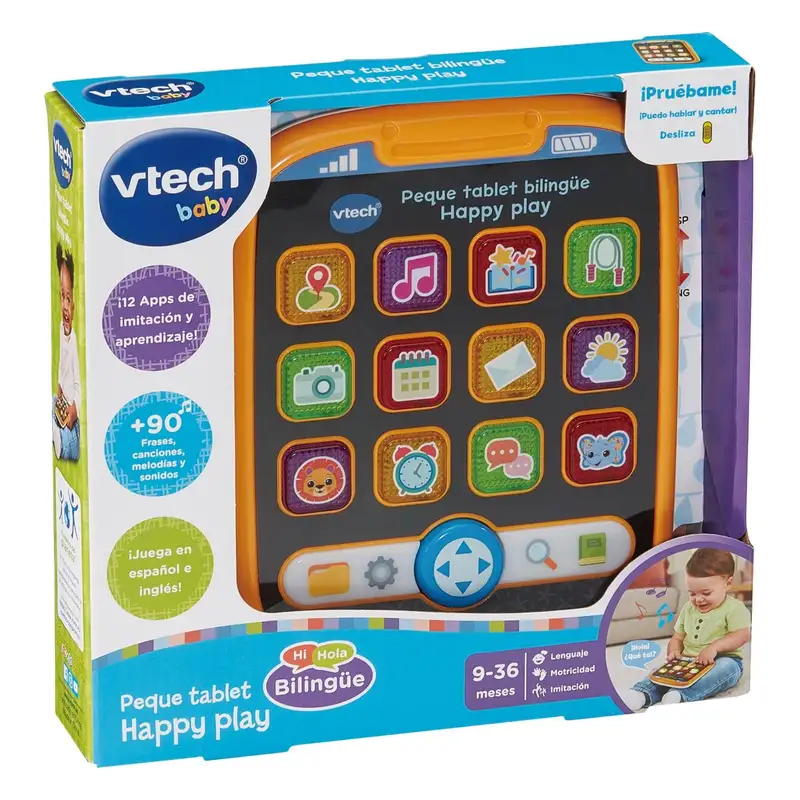 Vtech Baby 80-578547 Peque Tablet Bilingue Happy Play