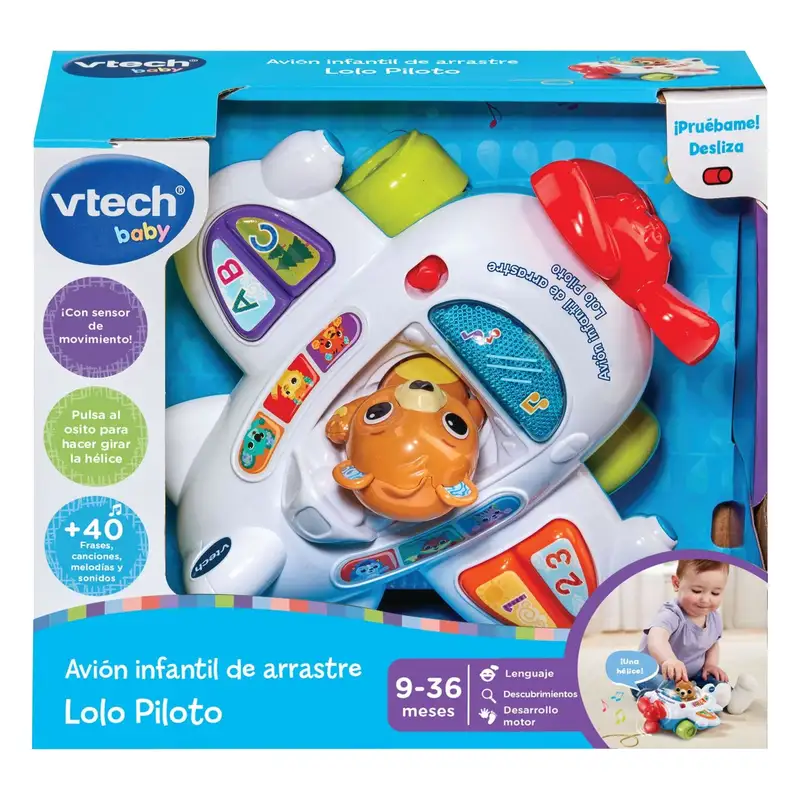 Vtech Baby 80-567922 Avion Infantil De Arrastre Lolo Piloto