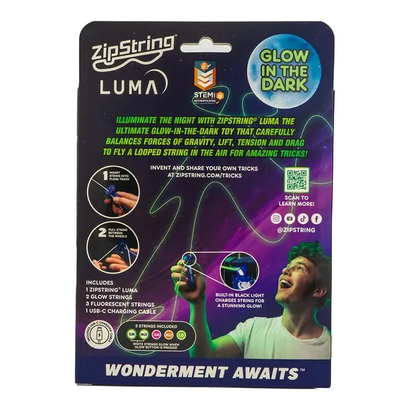 Zipstring  Lu-V3-04 Bocina Luminosa Glow In The Dark Con Usb C