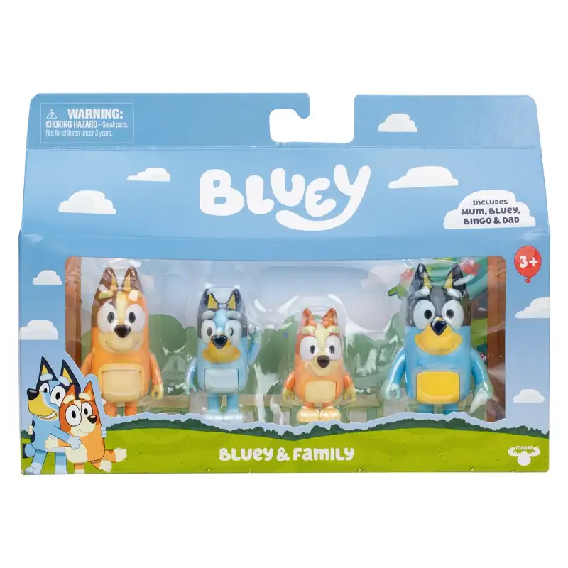 Moose Bluey 18915 4 Figuras Surtidas  S13