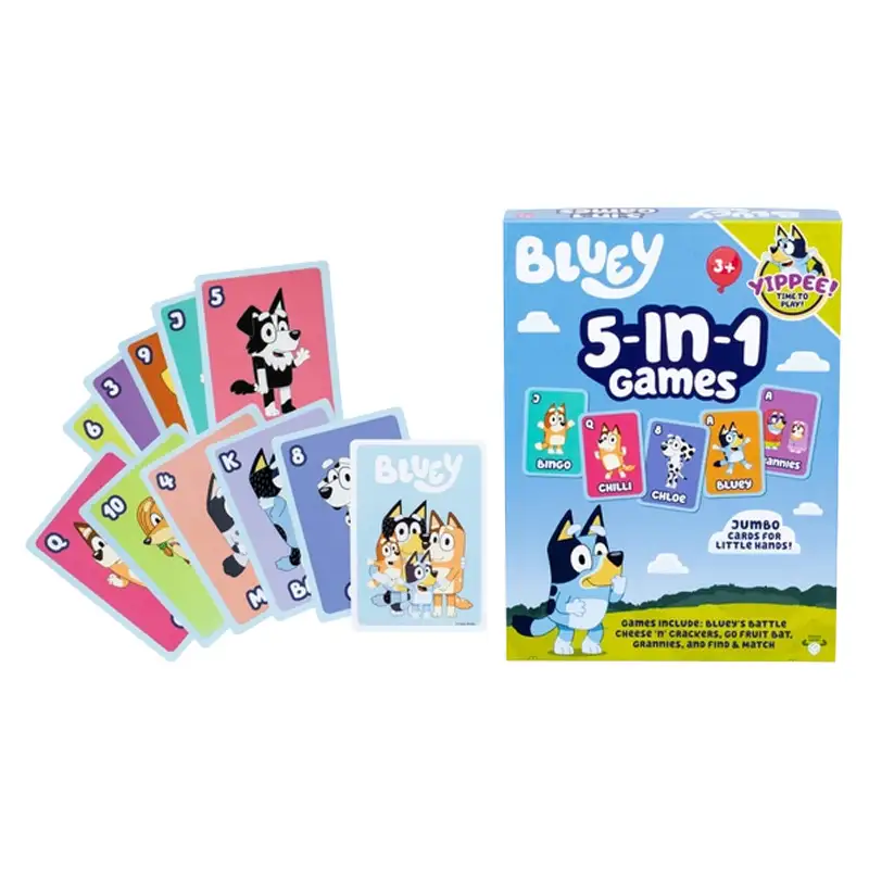 Moose Bluey 91062 Set De Juego Cartas 5 En 1