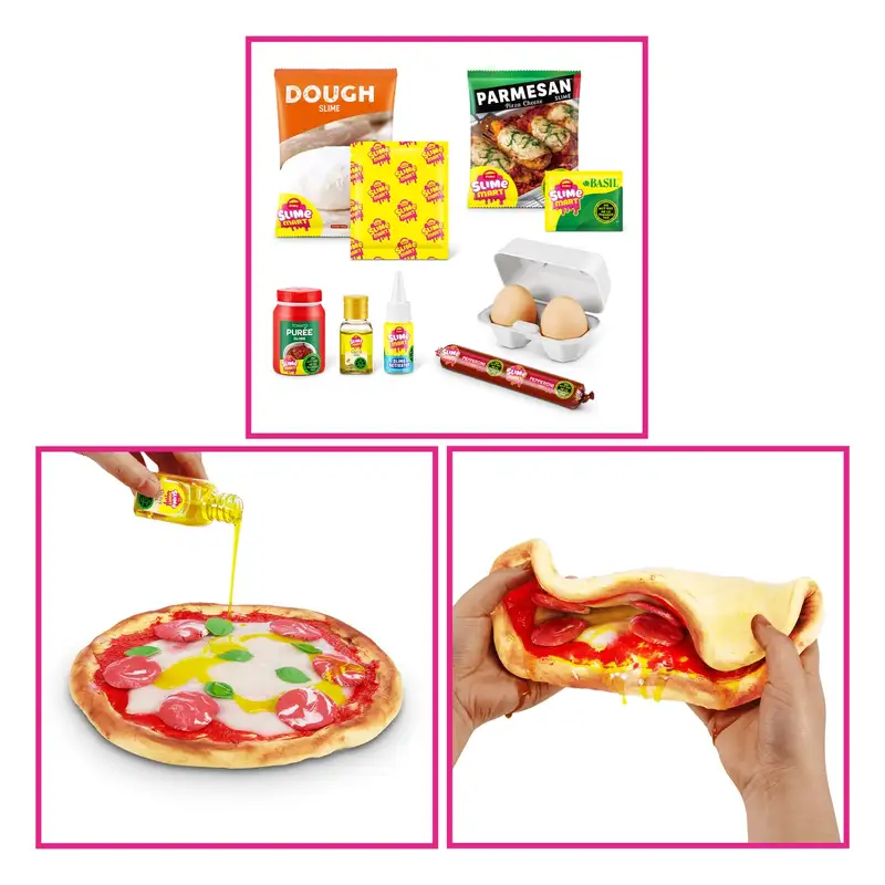 Zuru Shopping 15905B Canasta Pequena Slime Mart Pizza Serie 1