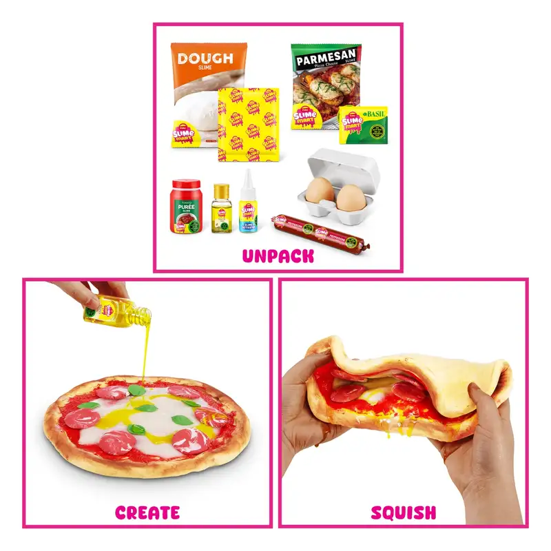 Zuru Shopping 15905B Canasta Pequena Slime Mart Pizza Serie 1