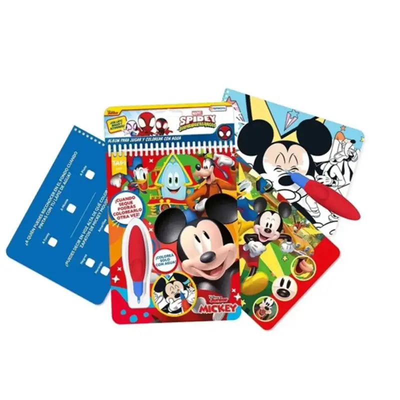 Tapimovil Mickey Mouse Dch07615 Libro Reutilizable De Agua Wow Para Colorear