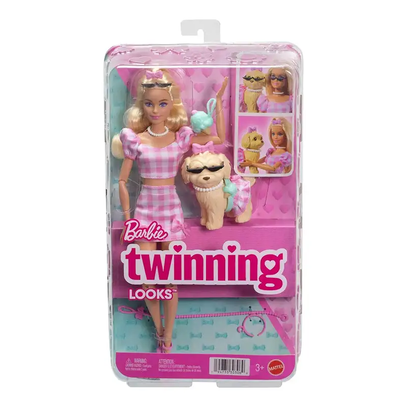Mattel Barbie Jfp36 Barbie Malibu Con Cachorro Vestidas Igual