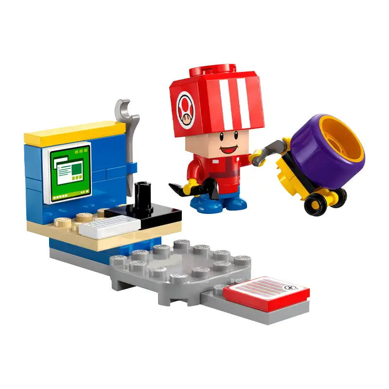 Lego Super Mario Bros 30702 Mario Kart Toad Equipo De Pits