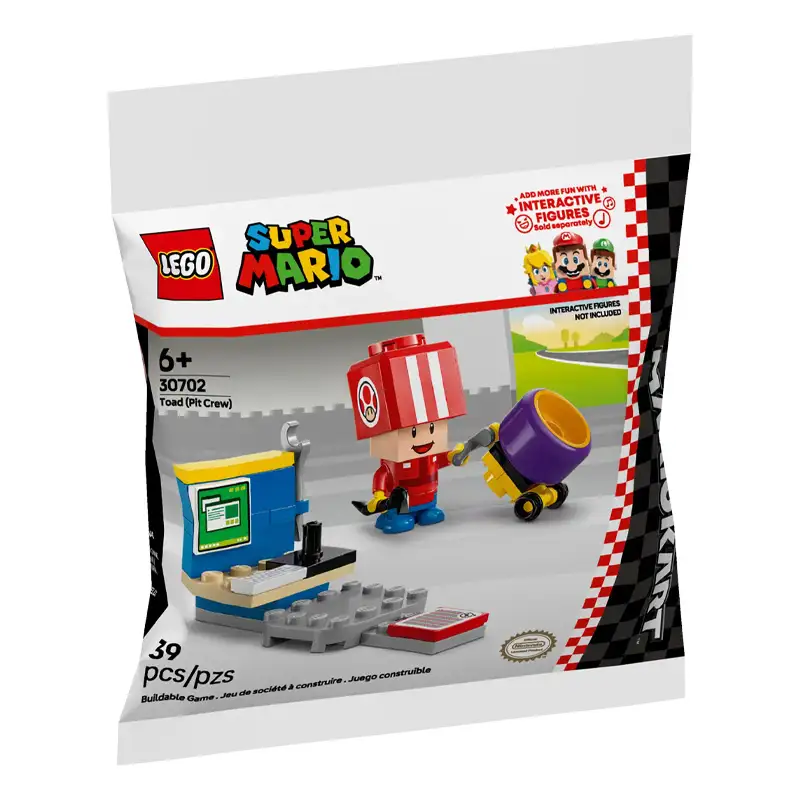 Lego Super Mario Bros 30702 Mario Kart Toad Equipo De Pits