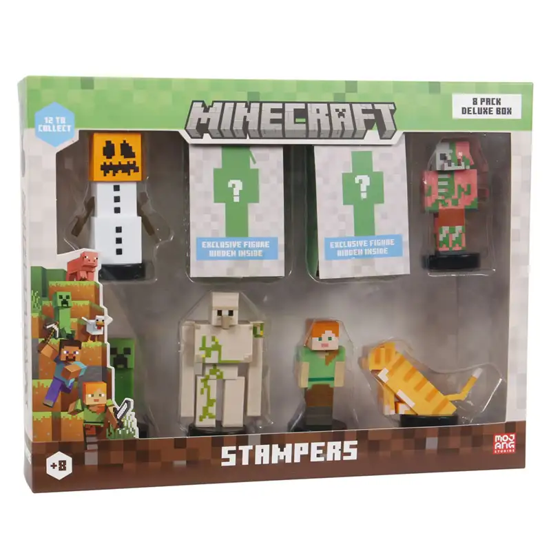 Pmi Kind Word Minecraft Mc5070 Set Minecraft Stampers 8 Figuras Deluxe