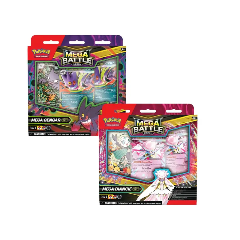Pokémon 10-10131-106 Tcg Mega Battle Deck Mega Gengar Ex Mega Diancie Ex Master Español