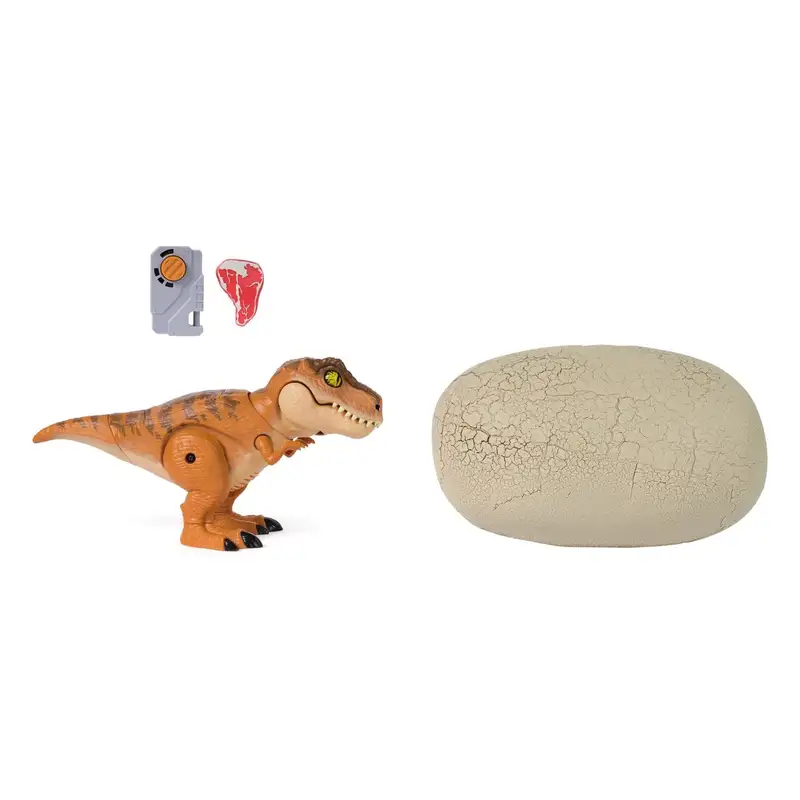 Spin Master Jurassic World 6072462 Primal Hatch Jurassic T Rex Interactivo