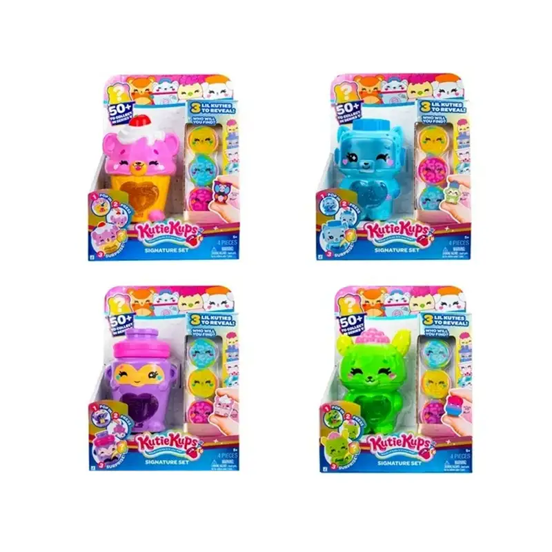 Jazwares  Kkup0016 Kutie Kups Paquete De 4 Figuras 1.5 Pulgadas Surtido