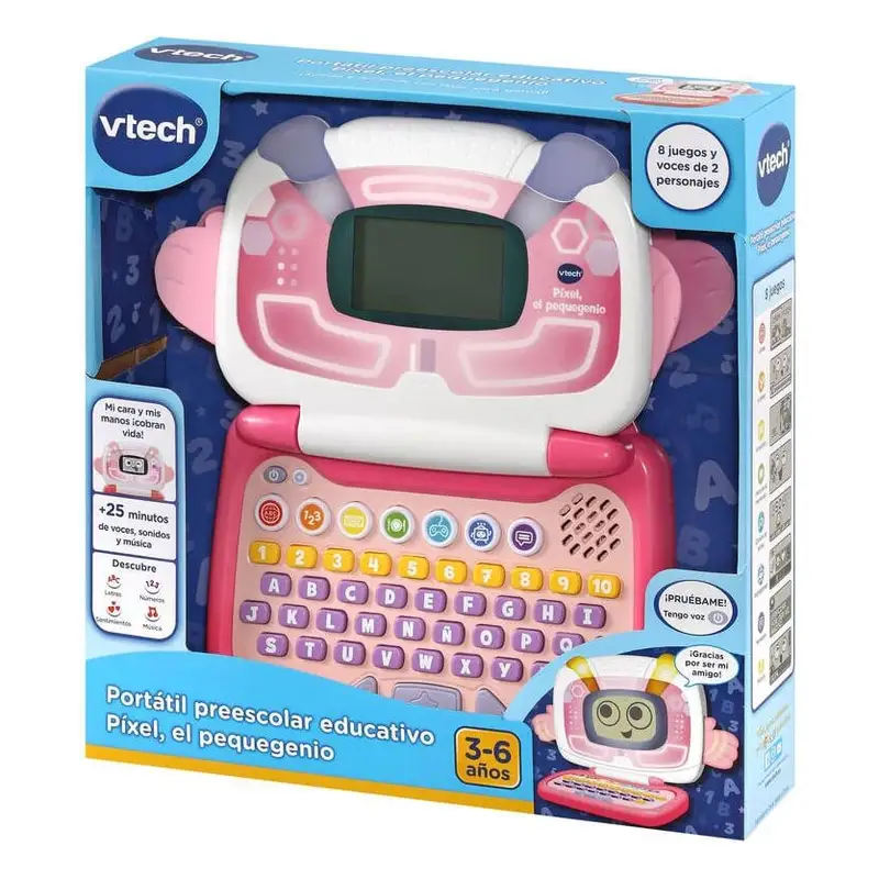 Vtech Baby 80-615157 Portatil Preescolar Educativo Pixel El Pequegenio Color Rosado