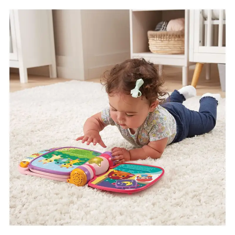 Vtech Baby 80-166787 Libro Interactivo Primeras Canciones Color Rosado Para Bebes