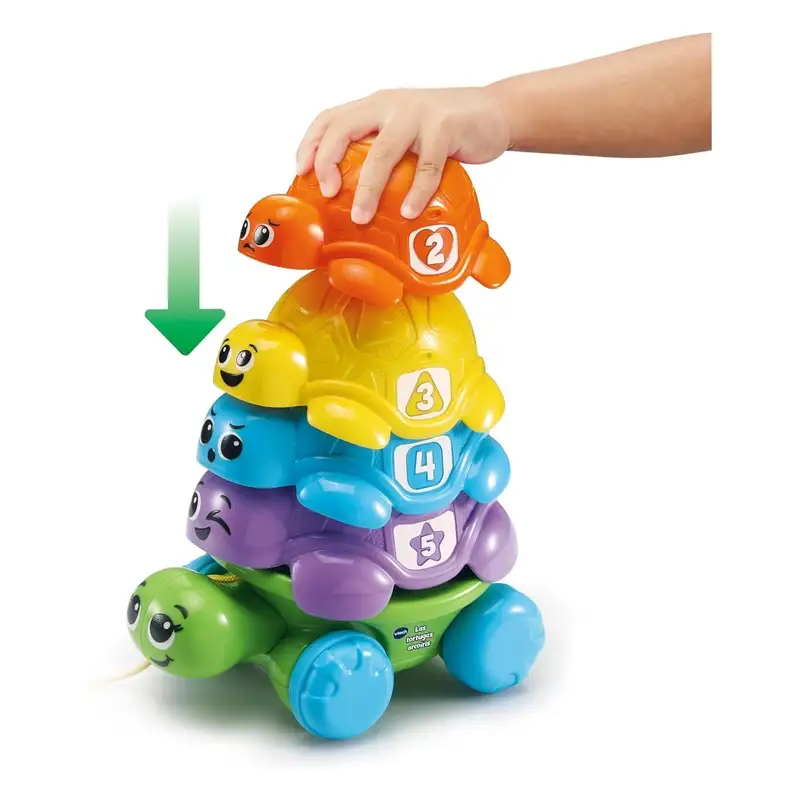 Vtech Baby 80-609322 Apilables De Colores Tortugas Arcoiris
