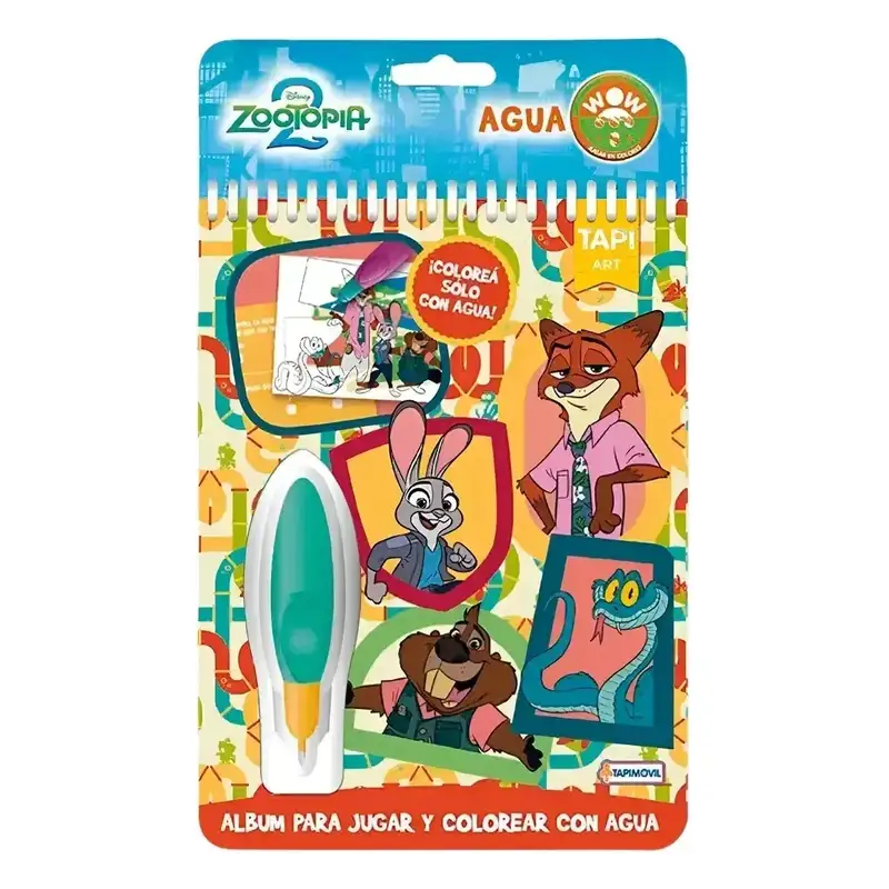 Tapimovil Dzo01245 Zootopia Acuarela De Colores Wow