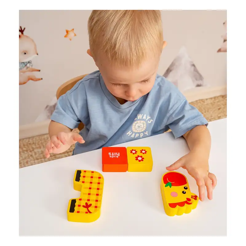 Kids Hits Blocks Kh20-003 Jirafa Amigable De Madera