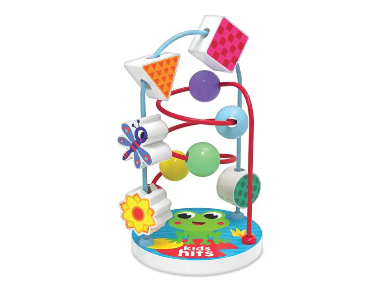 Kids Hits  Kh20-076 Laberinto De Cuentas De Madera Rana Feliz