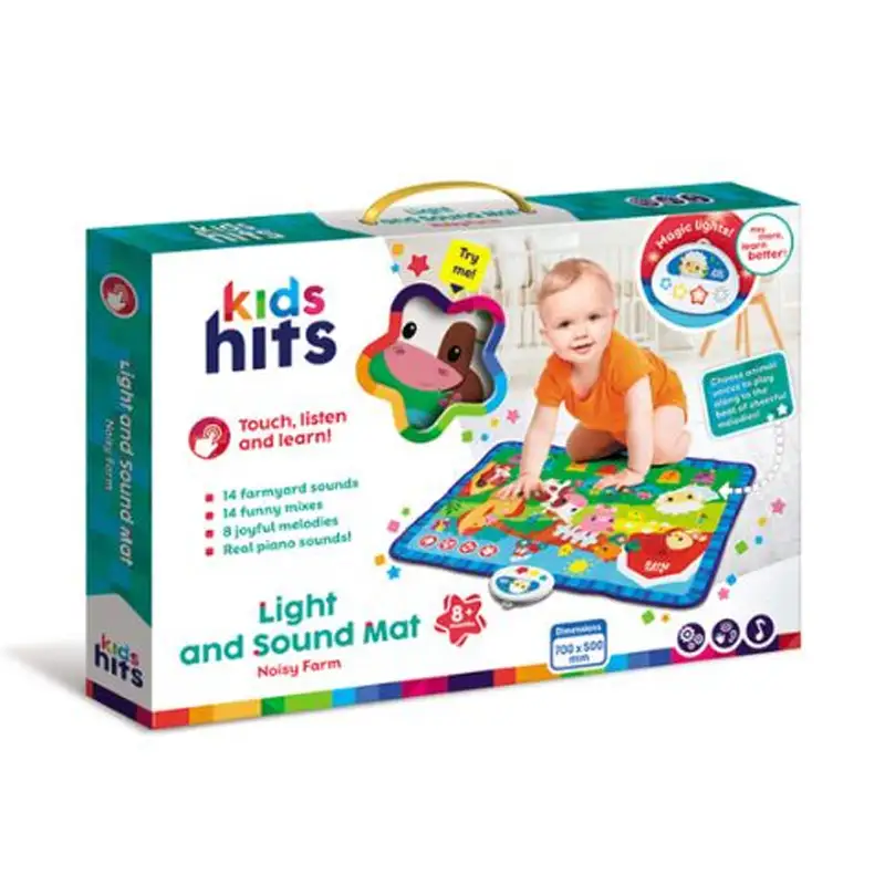 Kids Hits  Kh22-001 Tapete Interactivo Con Sonido Y Luces Cabeza Removible