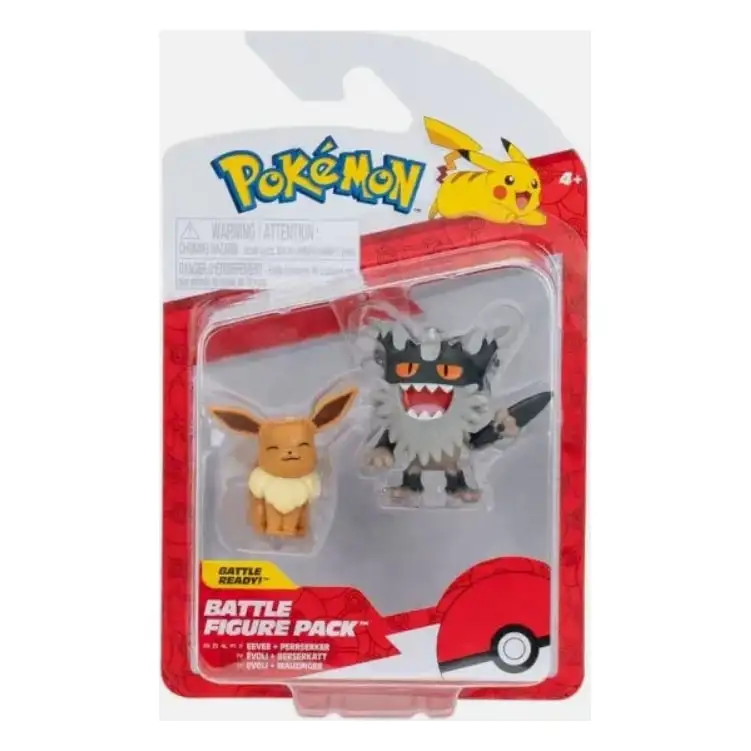 Hasbro Pokémon Pkw3577 Batalla Perrserker Y Eevee Paquete De 2